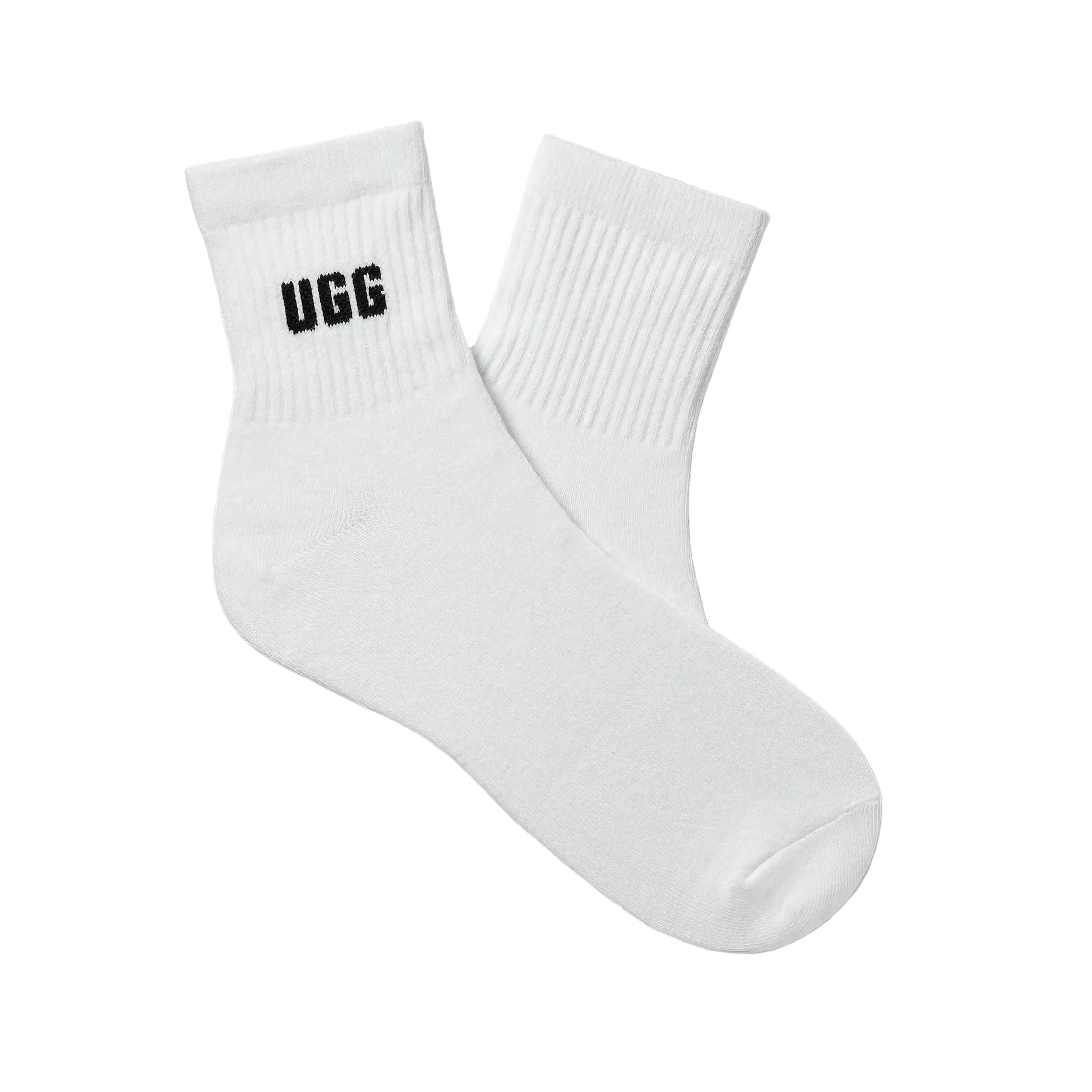 UGG Quinlin Logo White Socks