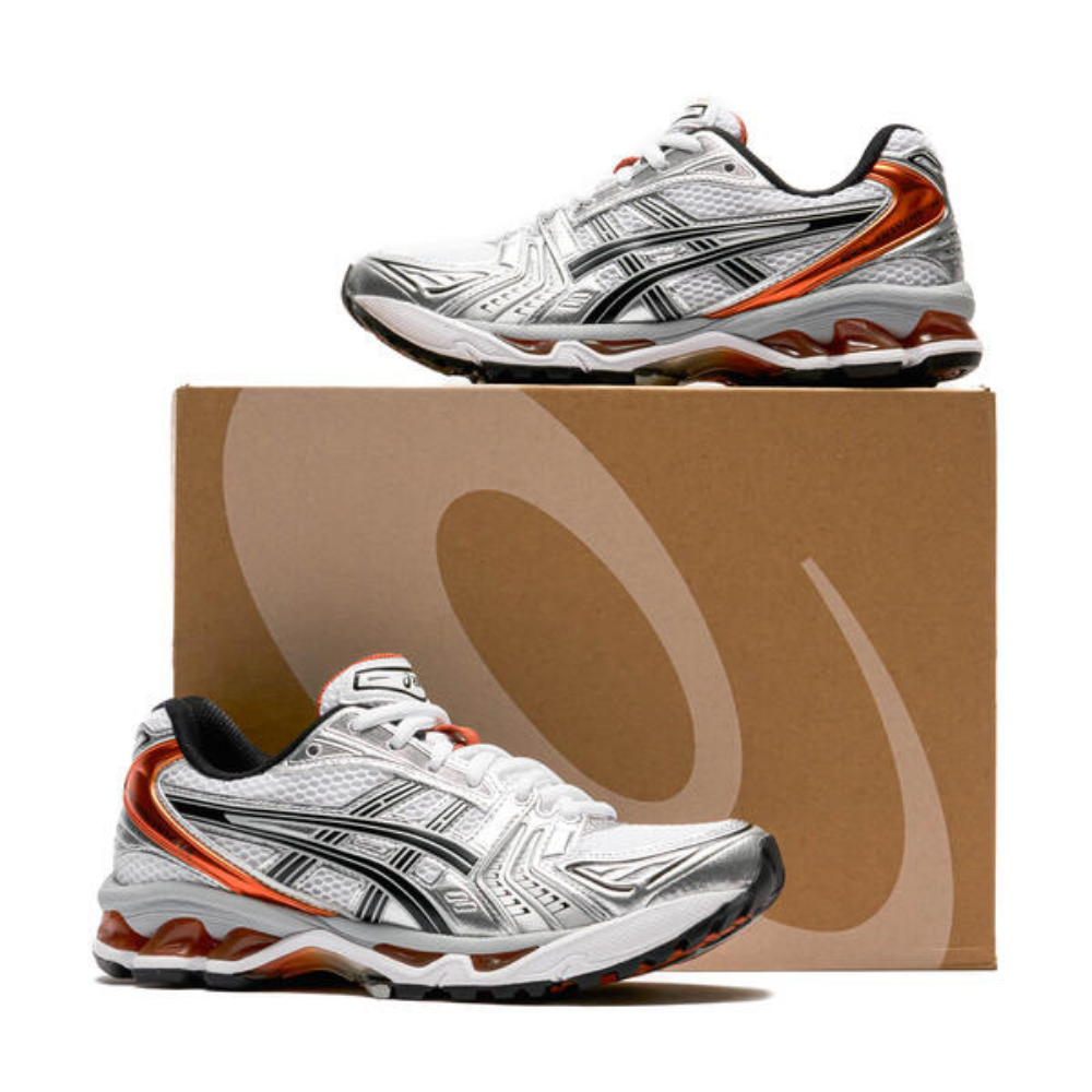 נעלי אסיקס | Asics Gel Kayano 14 Silver Piquant Orange