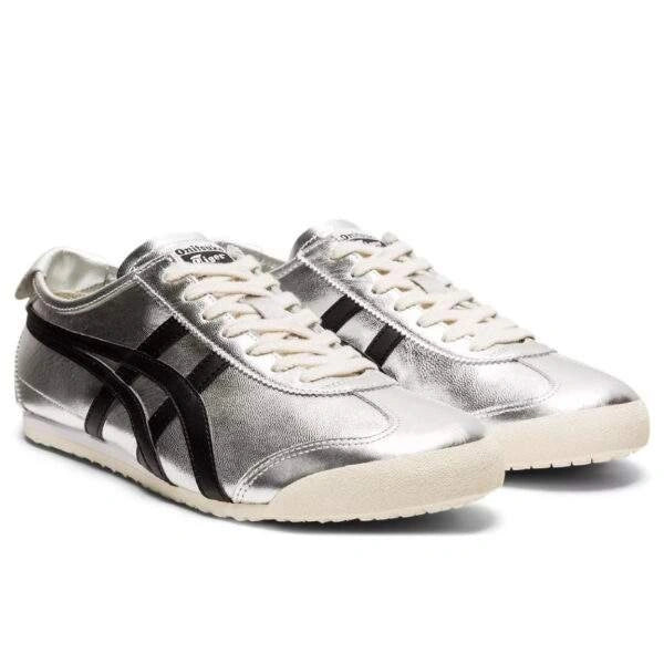 נעלי אוניטסוקה טייגר | Onitsuka Tiger MEXICO 66 Pure Silver Black