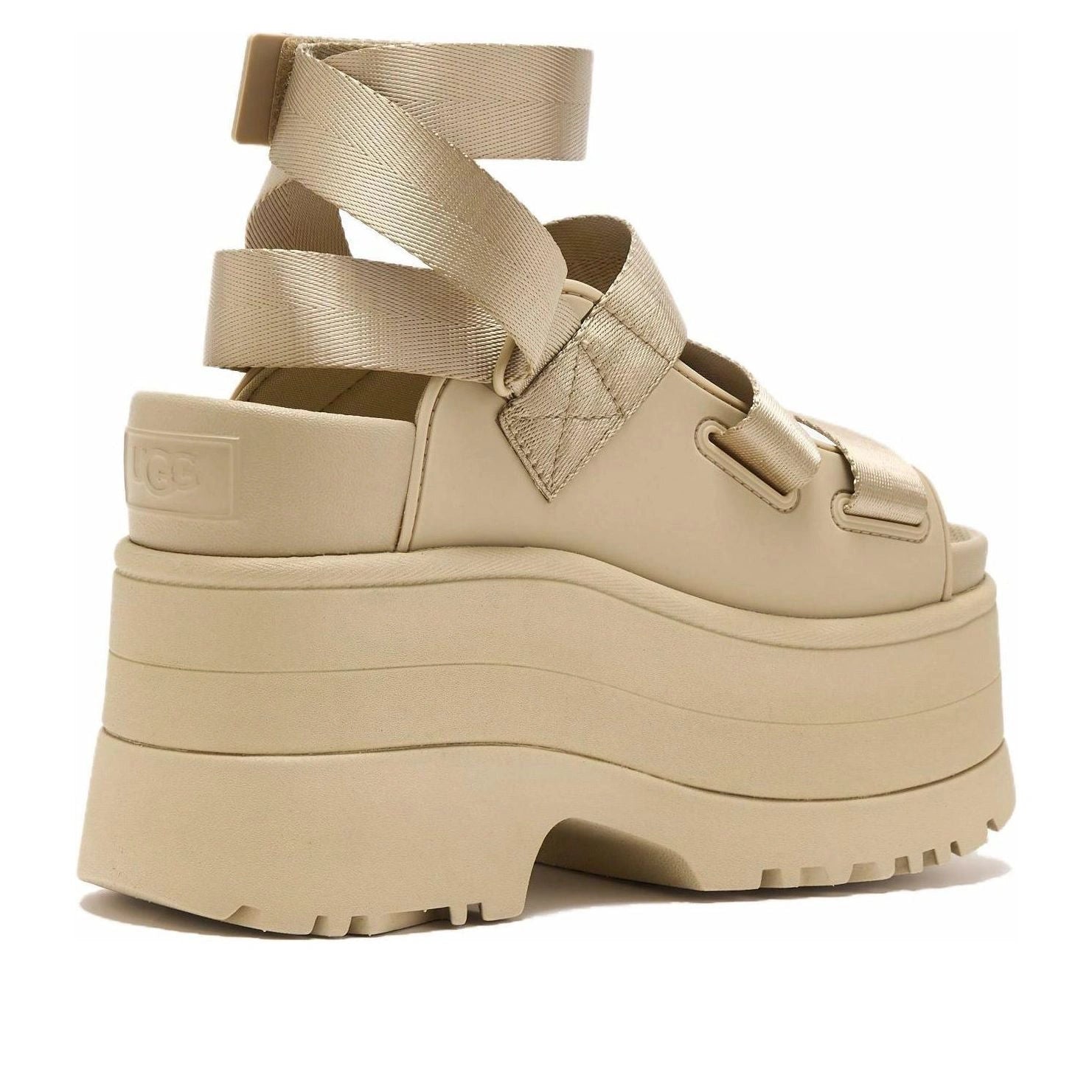 UGG GoldenRise Platform Sandals Mustard Seed