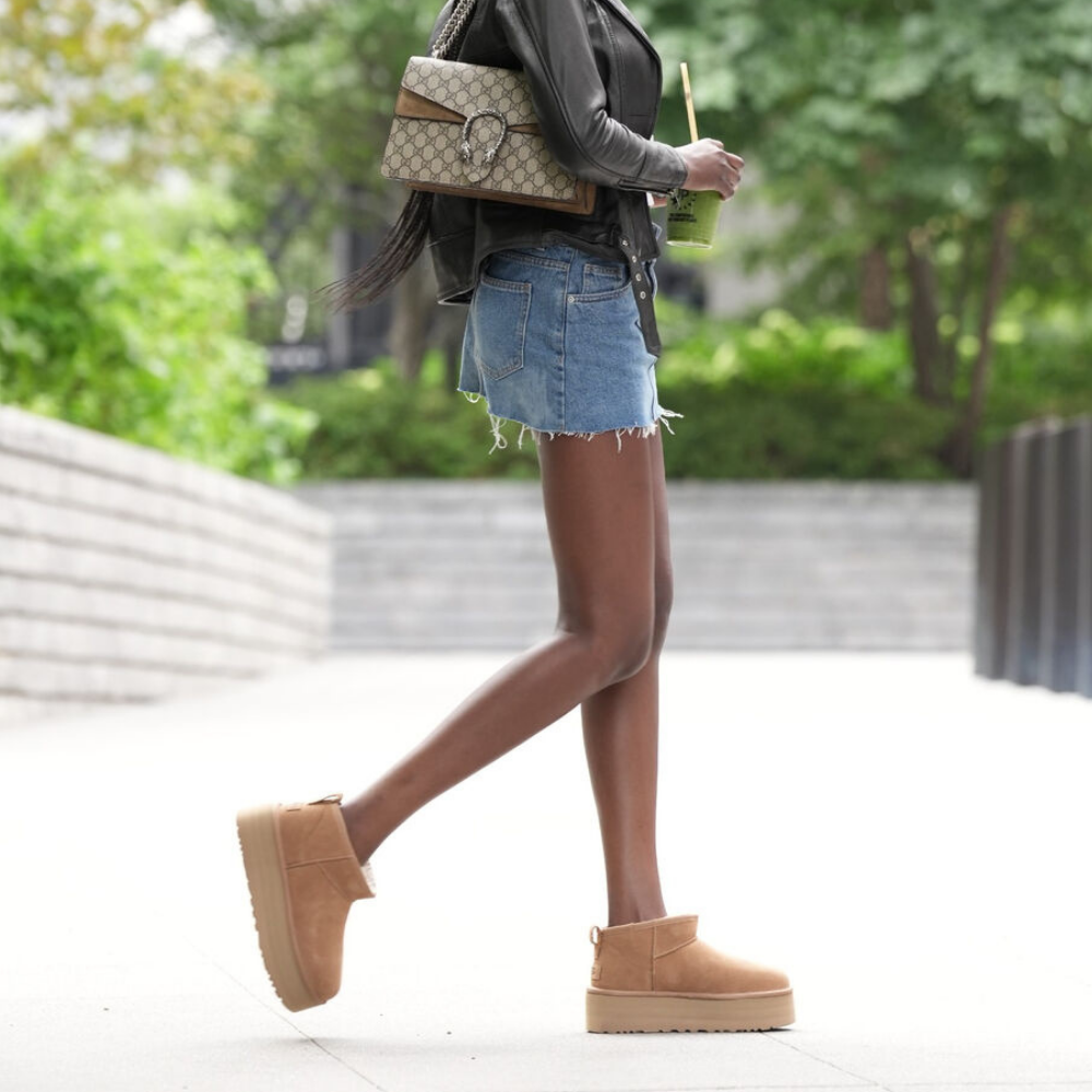 נעלי האג | מגפי האג Ugg Classic Ultra Mini Platform Brown