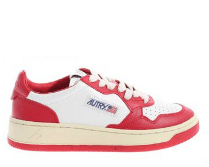 Autry Medalist Low Sneakers White Red