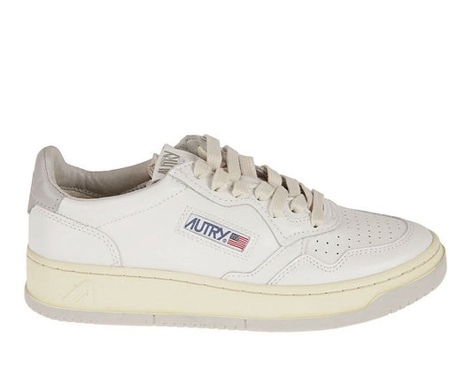 Autry Logo-Patch Lace-Up Sneakers