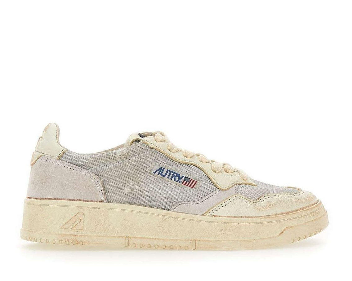 Autry Medalist Super Vintage Lace-Up Sneakers