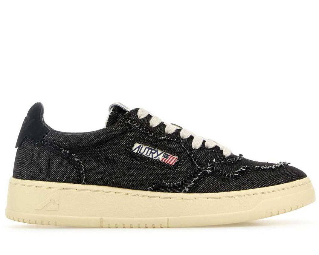 Autry Medalist Denim Lace-Up Sneakers