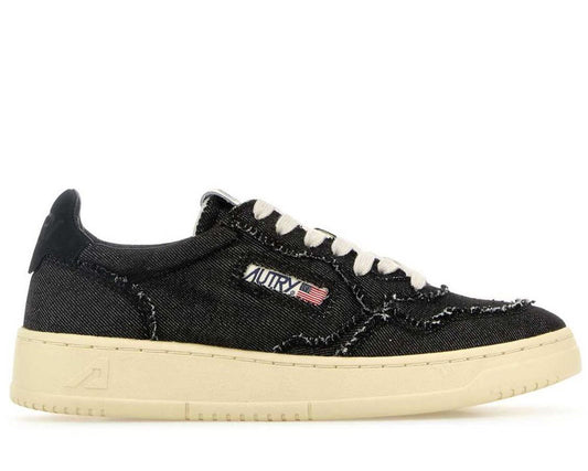 Autry Medalist Denim Lace-Up Sneakers