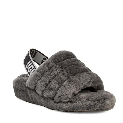 UGG FLUFF SLIDE GREY