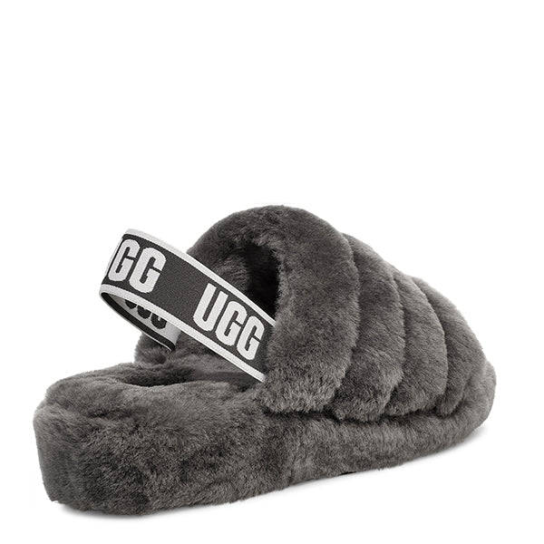 UGG FLUFF SLIDE GREY