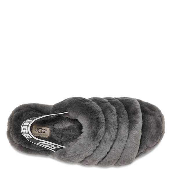 UGG FLUFF SLIDE GREY