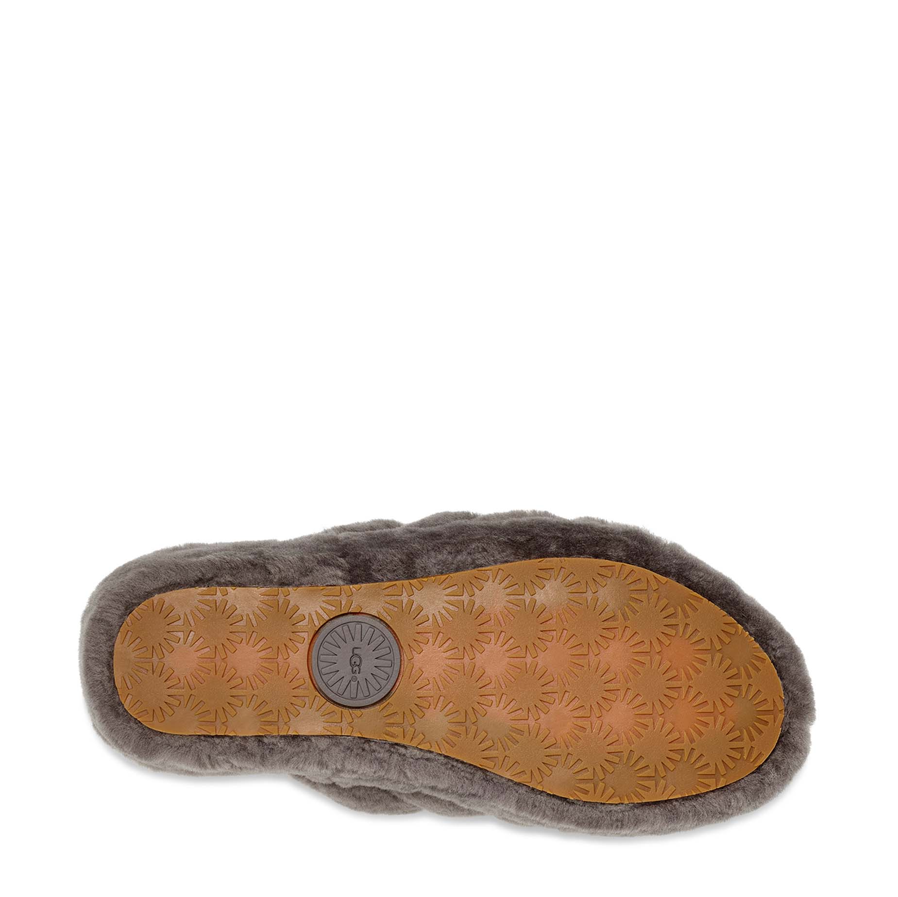 UGG FLUFF SLIDE GREY