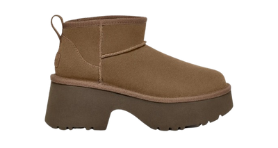 נעלי האג | מגפי האג פלטפורמה עקב UGG Women's Classic Ultra Mini New Heights Hickory