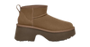 נעלי האג | מגפי האג פלטפורמה עקב UGG Women's Classic Ultra Mini New Heights Hickory