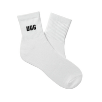 UGG Quinlin Logo White Socks