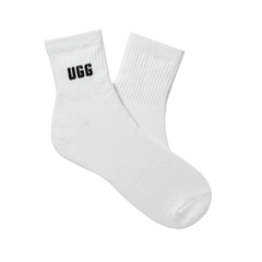 UGG Quinlin Logo White Socks