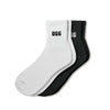 UGG Quinlin Logo Quarter 2 Pack White Black גרבי נשים אגג