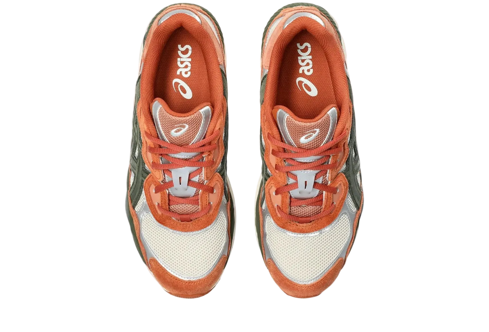 ASICS Gel-NYC Oatmeal Forest Green Orange
