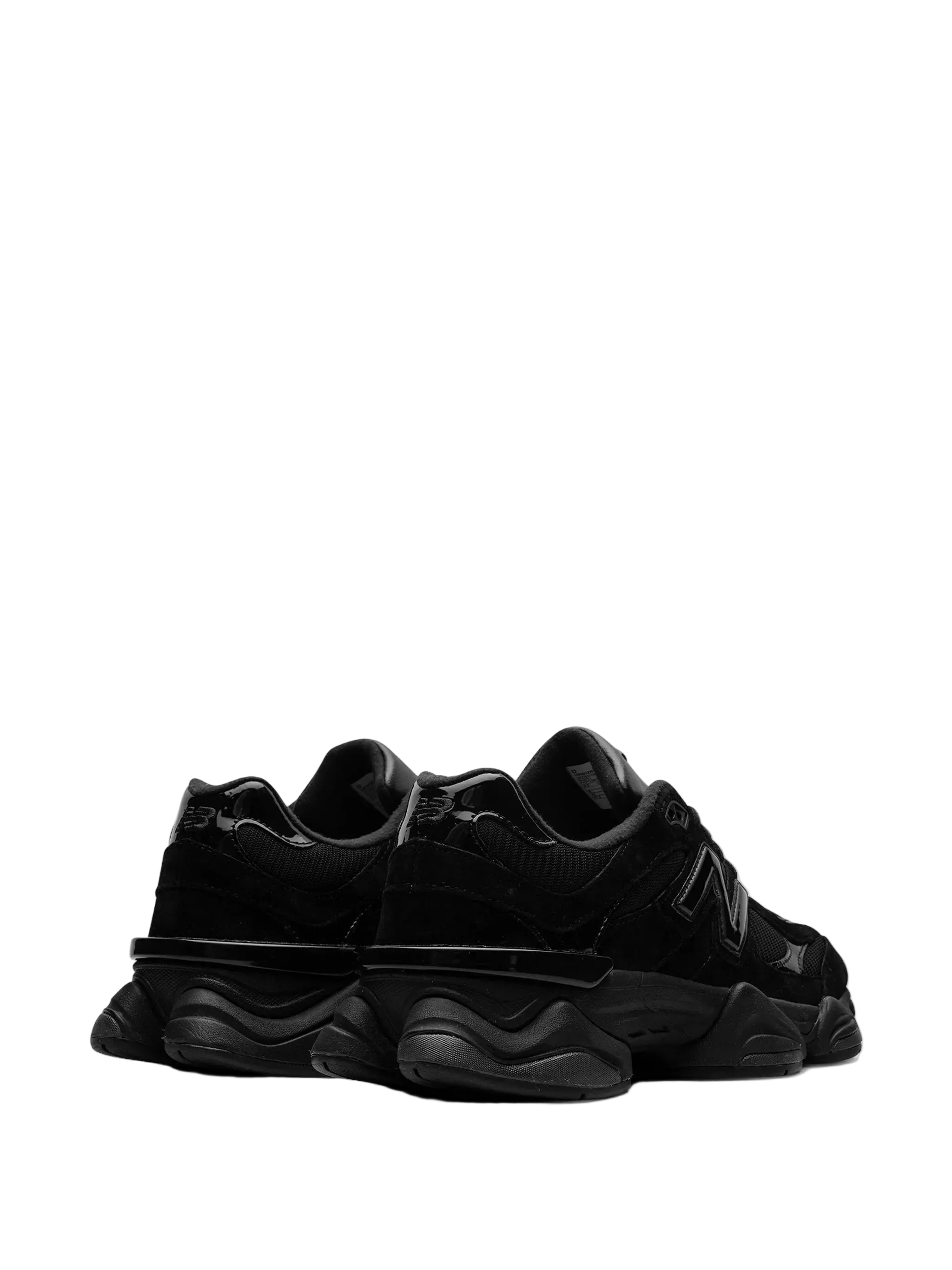 New Balance 9060 Triple Black Patent sneakers