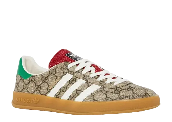 Adidas X Gucci Gazelle Beige Gg Monogram