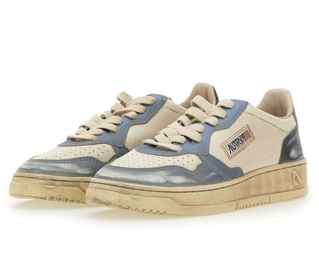 Autry Medalist Super Vintage Lace-Up Sneakers