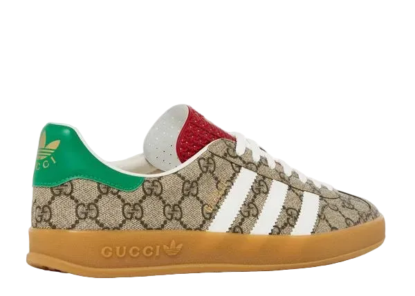 Adidas X Gucci Gazelle Beige Gg Monogram