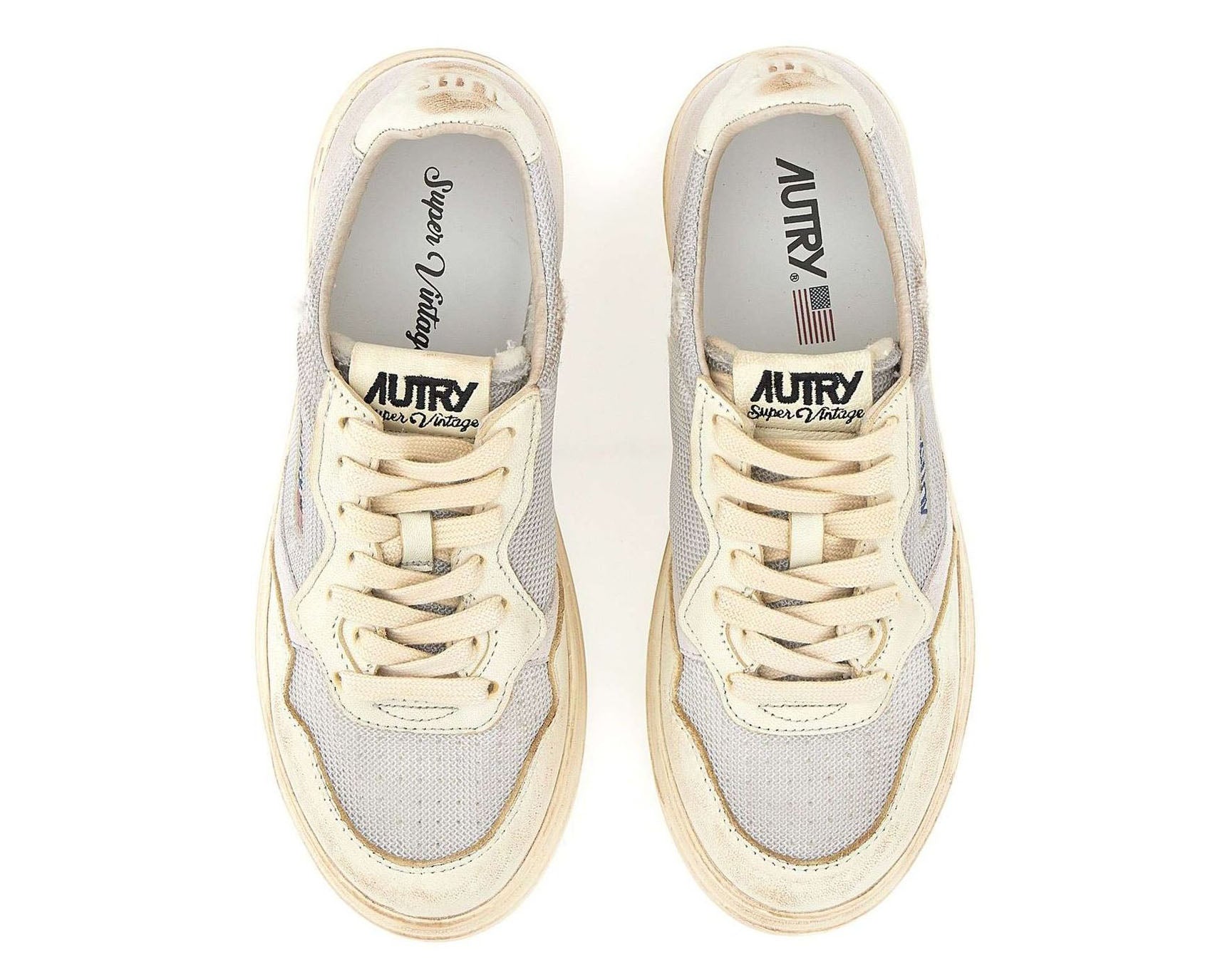 Autry Medalist Super Vintage Lace-Up Sneakers