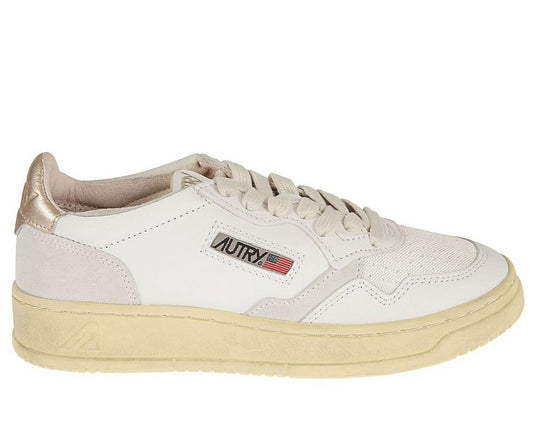 Autry Logo-Patch Lace-Up Sneakers