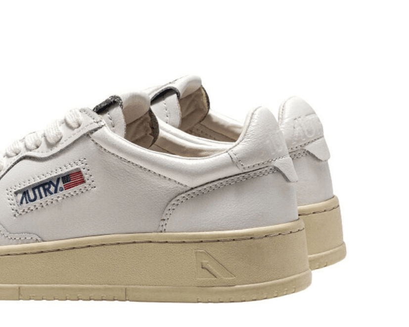 Autry Medalist Low All White Leather