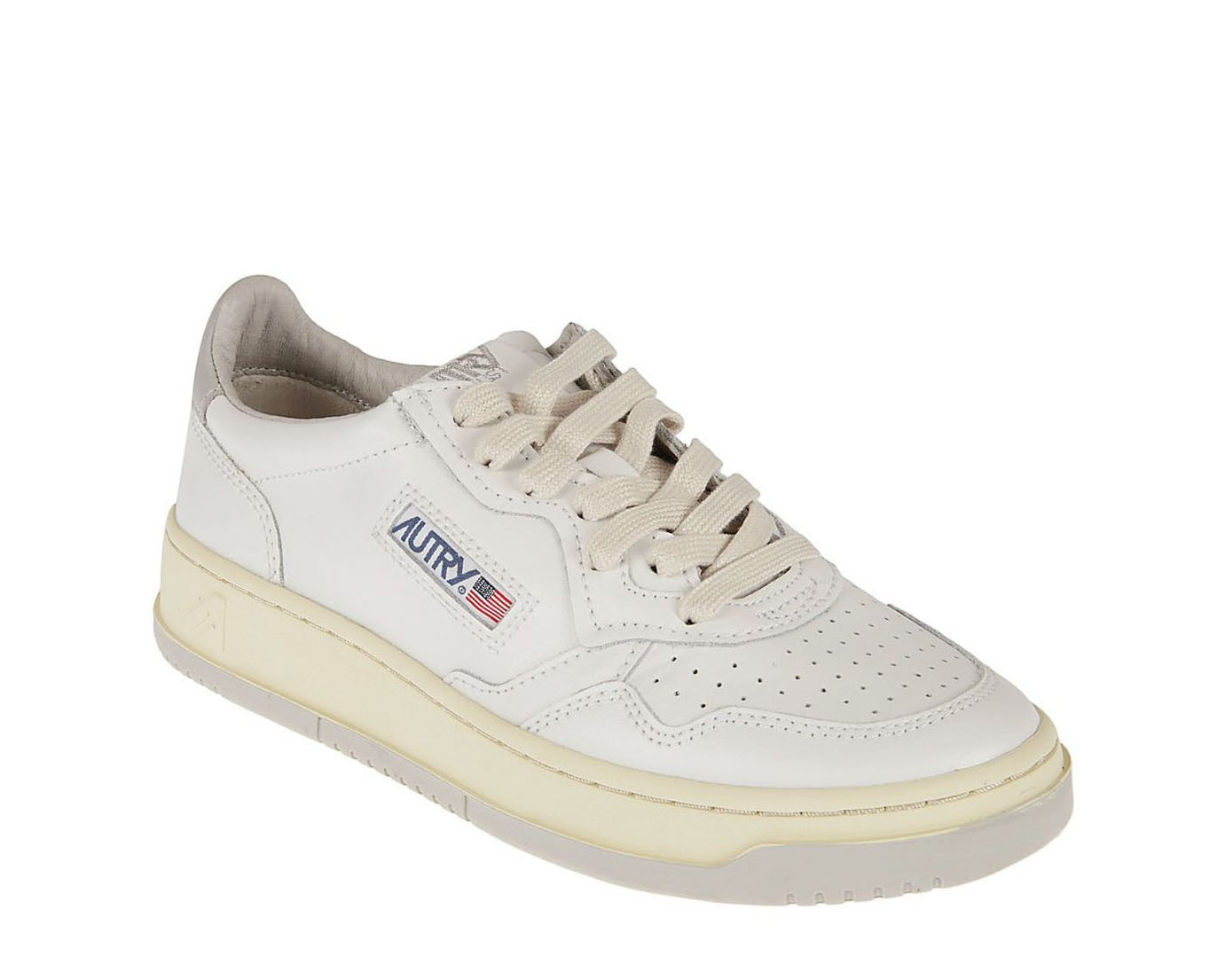 Autry Logo-Patch Lace-Up Sneakers