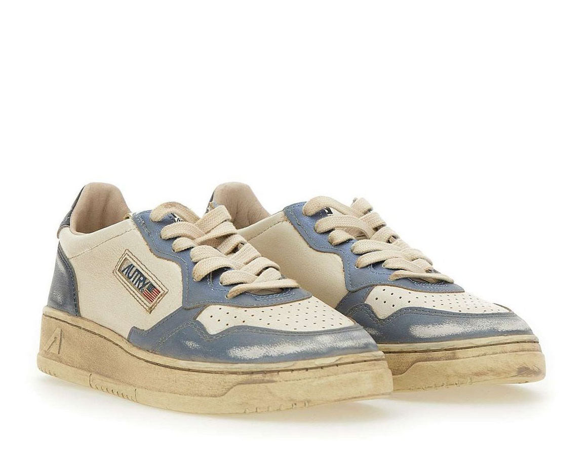 Autry Medalist Super Vintage Lace-Up Sneakers