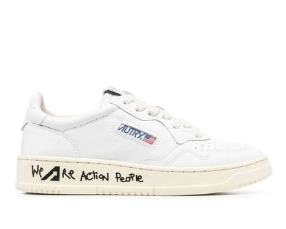 Autry Grafitti Logo Printed Lace-Up Sneakers