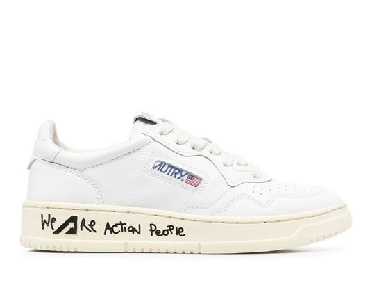 Autry Grafitti Logo Printed Lace-Up Sneakers