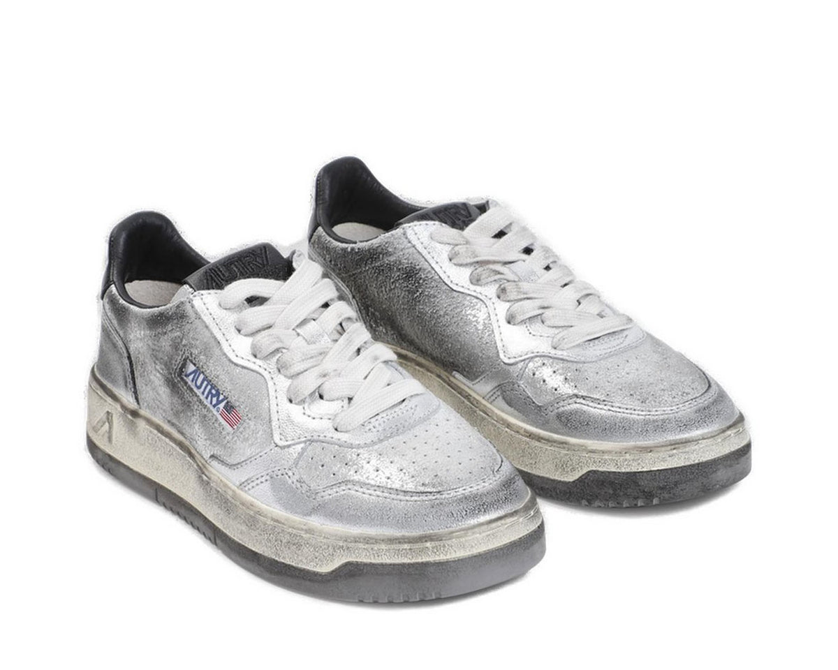 Autry Super Vintage Medalist Distressed Sneakers