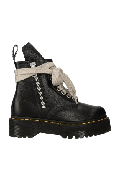 Dr. Martens Leather Biker Boots x Rick Owens