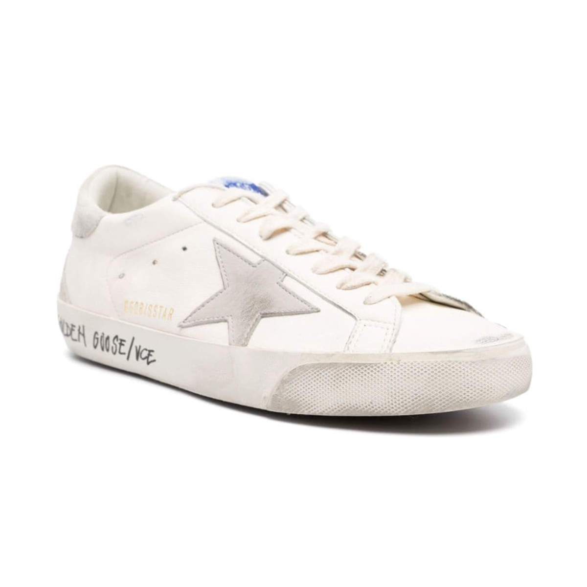GOLDEN GOOSE SUPERSTAR GREY SNEAKERS