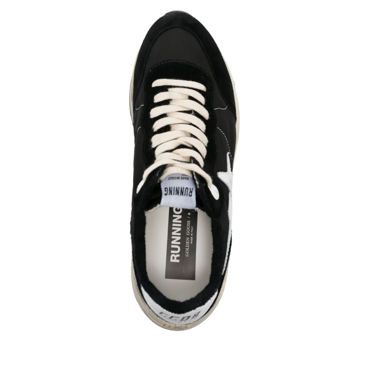 GOLDEN GOOSE BLACK/WHITE RUNNER SNEAKERS