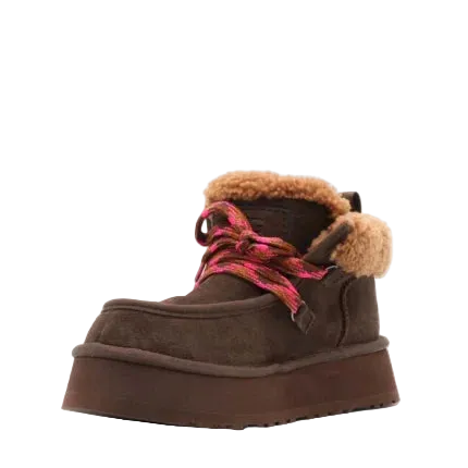 נעל מגף של האג בצבע חום כהה – UGG Funkarra Cabin Cuff