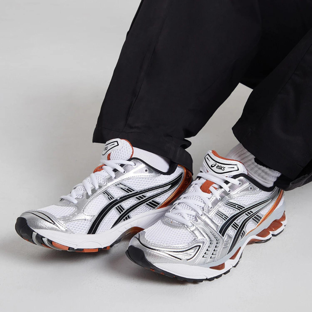 נעלי אסיקס | Asics Gel Kayano 14 Silver Piquant Orange