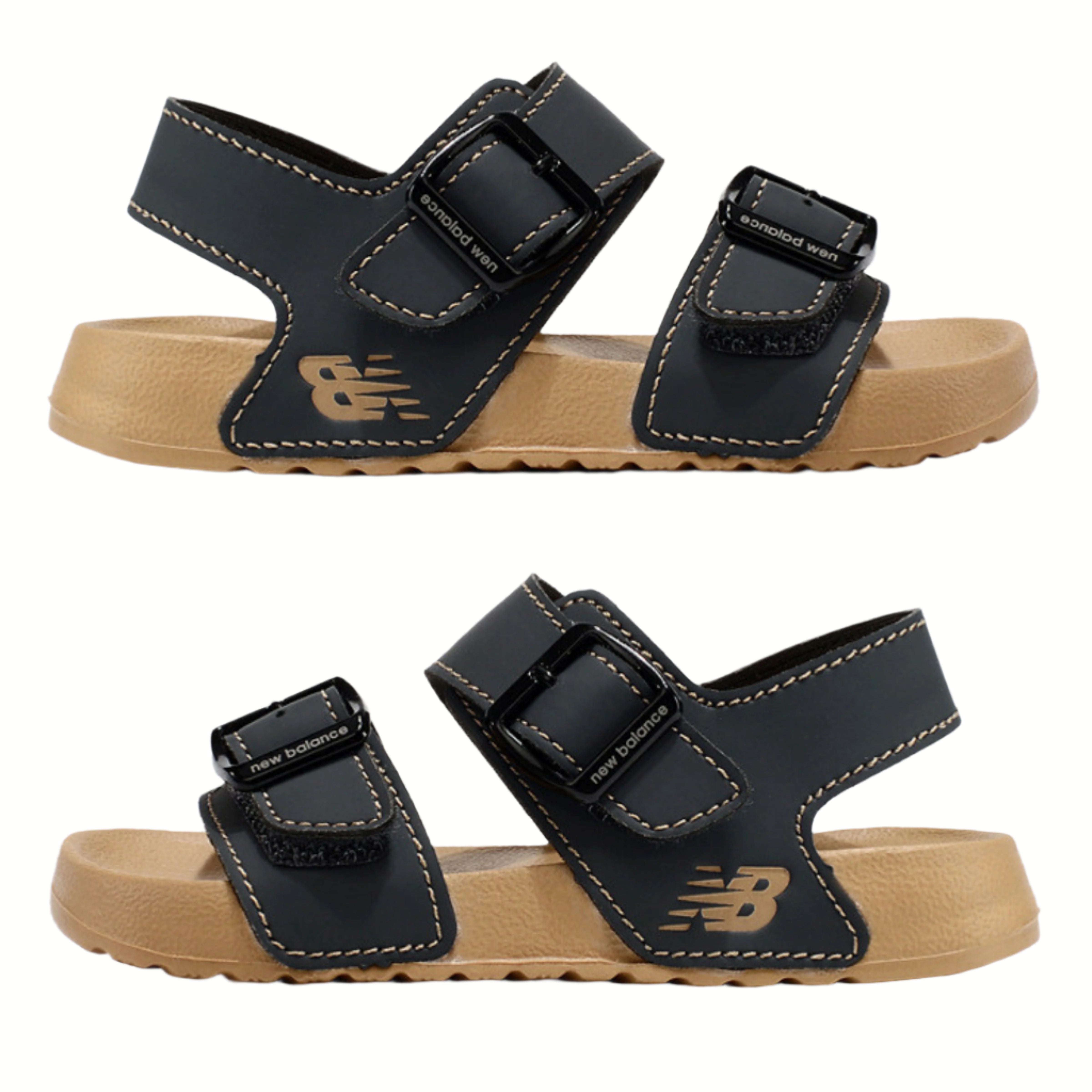 New Balance Kids Sandals Camel Black | סנדלי ניו באלאנס ילדים