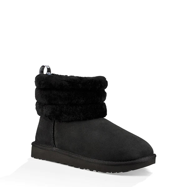 UGG FLUFF MINI QUILTED BLACK