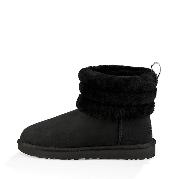 UGG FLUFF MINI QUILTED BLACK