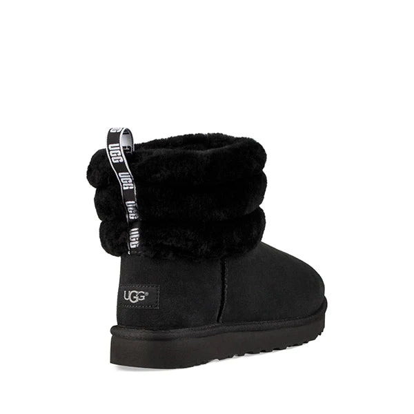 UGG FLUFF MINI QUILTED BLACK