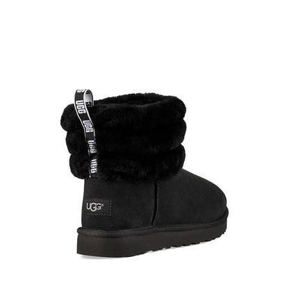 UGG FLUFF MINI QUILTED BLACK