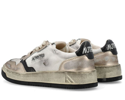 Autry Medalist Super Vintage Lace-Up Sneakers