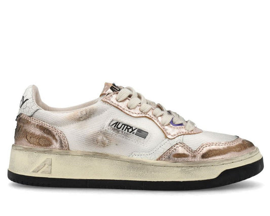Autry Medalist Super Vintage Lace-Up Sneakers