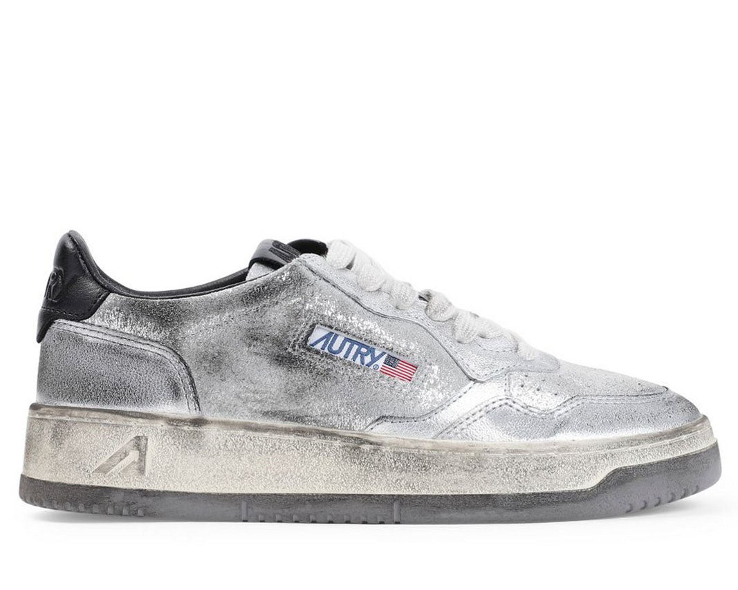 Autry Super Vintage Medalist Distressed Sneakers