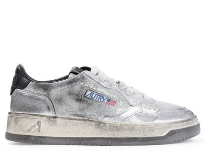 Autry Super Vintage Medalist Distressed Sneakers