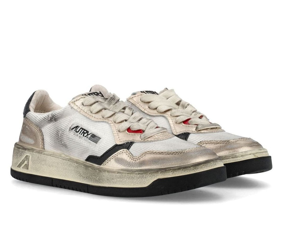 Autry Medalist Super Vintage Lace-Up Sneakers