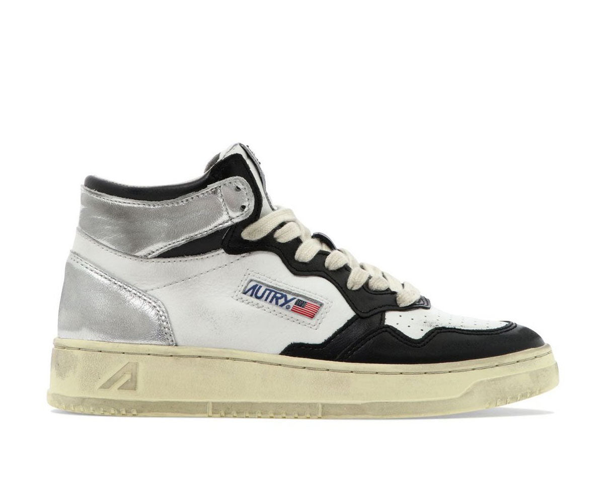 Autry Super Vintage Distressed Medalist Sneakers