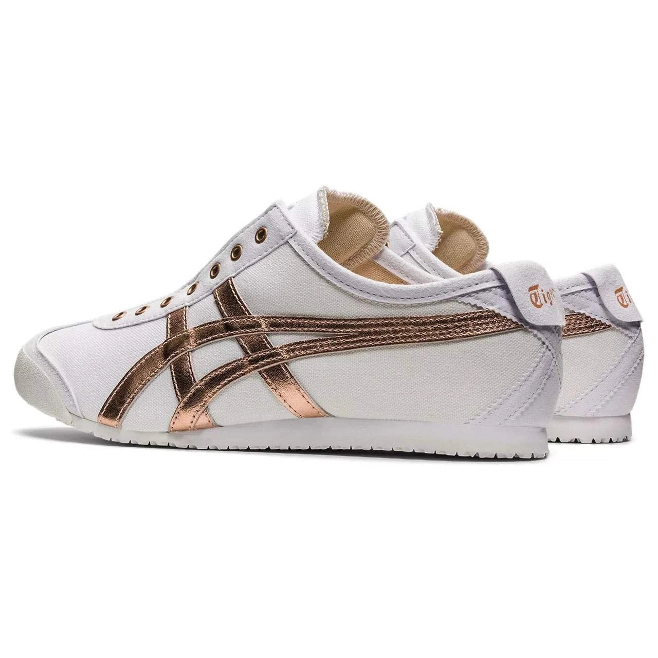 נעלי אוניטסוקה טייגר | Onitsuka Tiger MEXICO 66 SLIP-ON White Rose Gold
