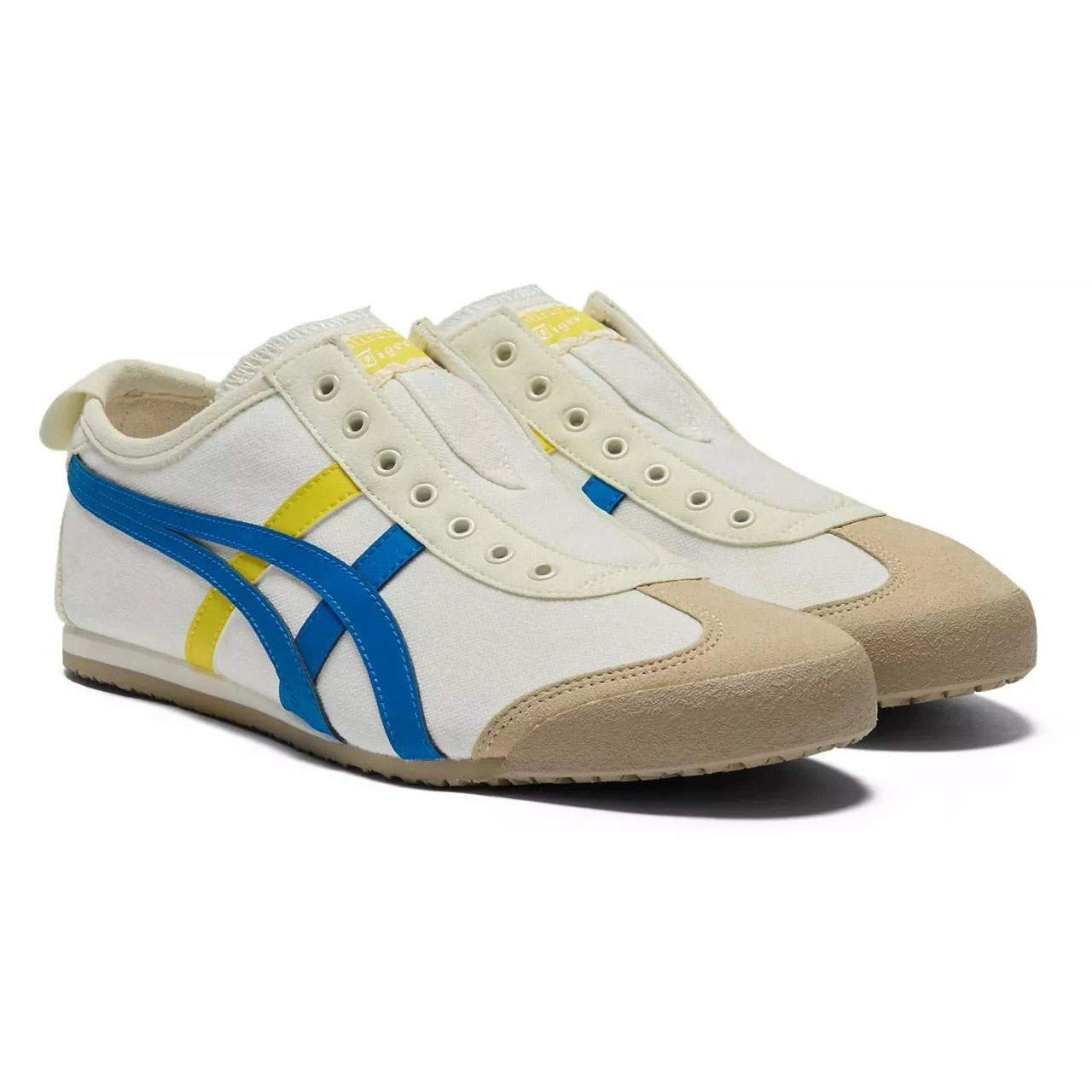 נעלי אוניטסוקה טייגר | Onitsuka Tiger MEXICO 66 SLIP-ON Cream Directoire Blue